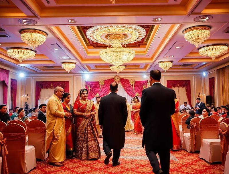 Baraat reception grand hall