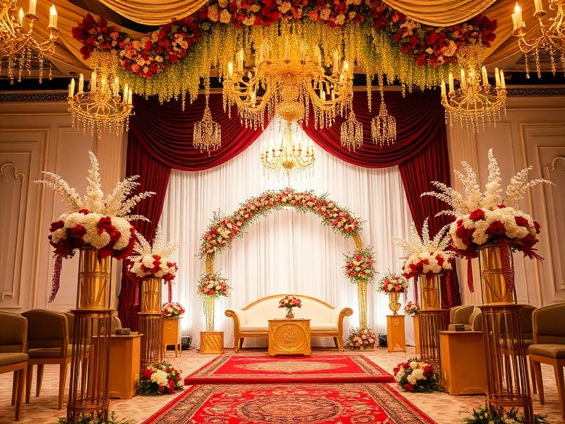 Engagement ceremony venue at Ismail Palace